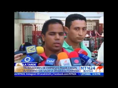Trabajadores de empresa 'Polar' piden a gobierno venezolano que salde deuda con la compañía