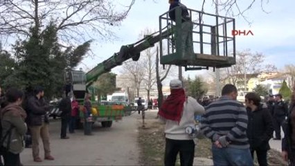 Kocaeli Ağaçlara Sarıldılar, Gözaltına Alındılar Ek