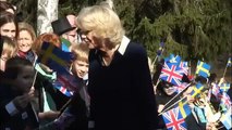 Scandinavia Tour: The Duchess of Cornwall reads to children at the British International School