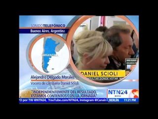 “Independientemente del resultado, estamos contentos con la jornada": vocero de la campaña de Scioli