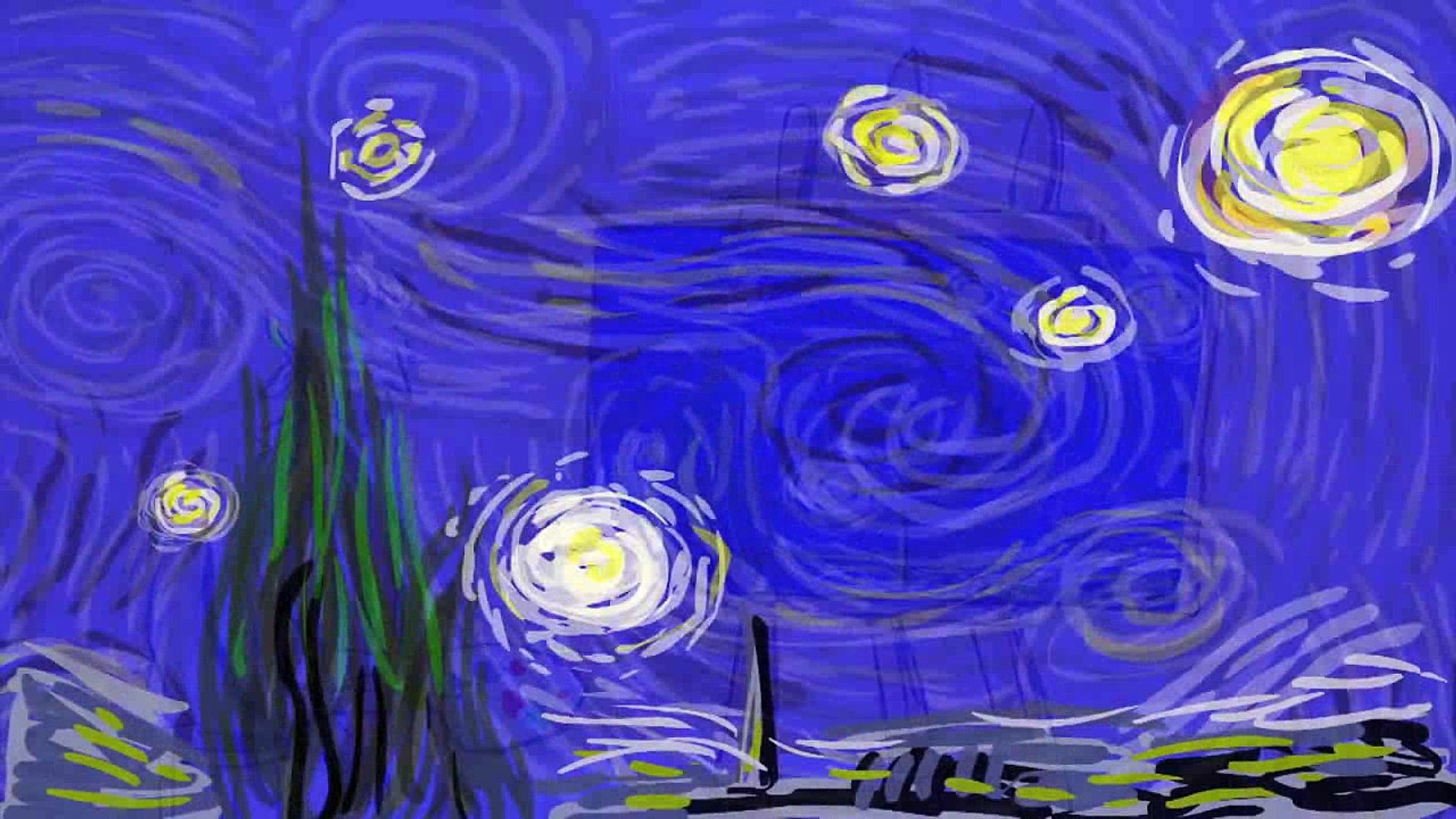 ⁣Неожиданная математика на картине Ван Гога «Звёздная ночь»