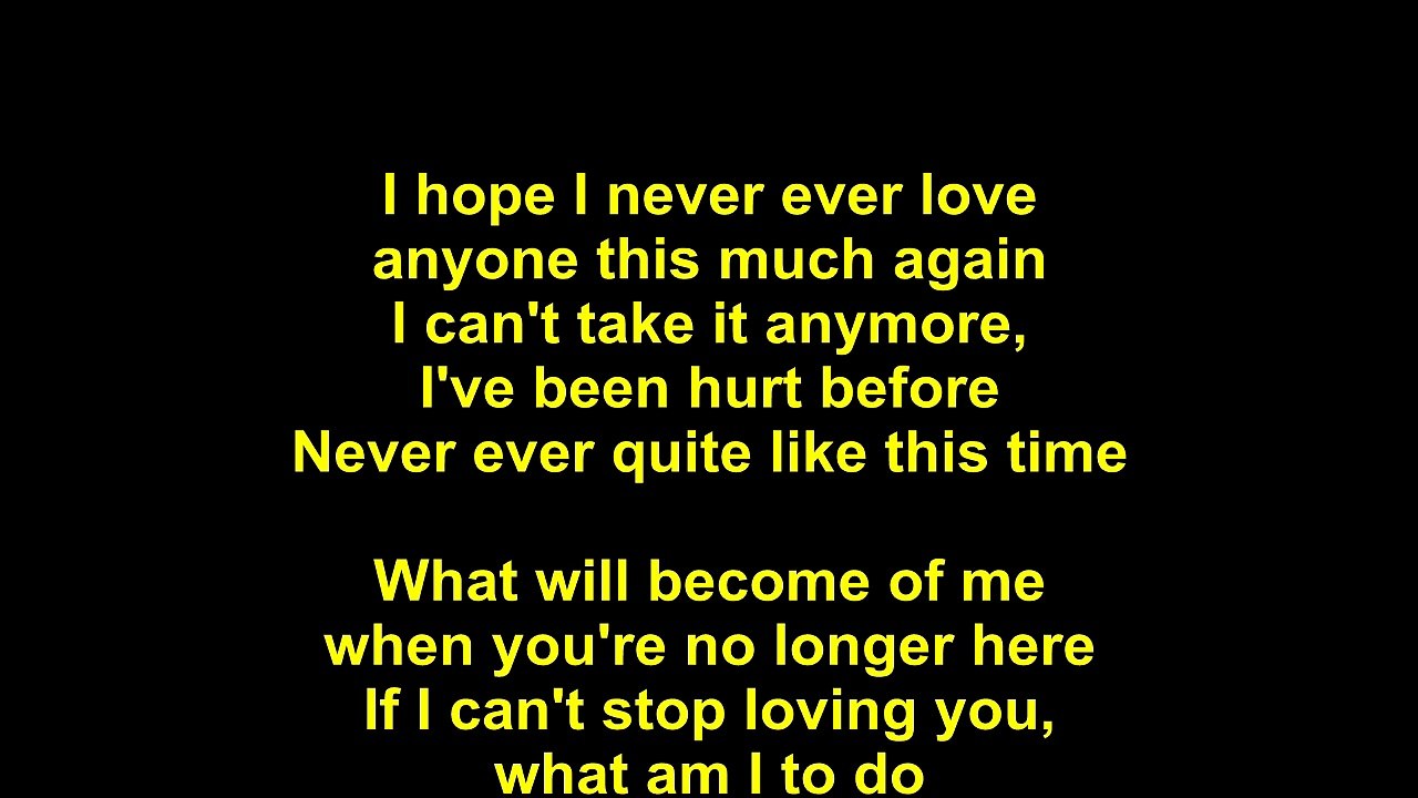 Elvis Presley – Never Again Lyrics