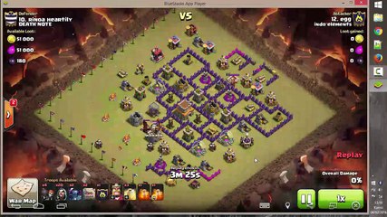 war coc indo elements vs death note part 4
