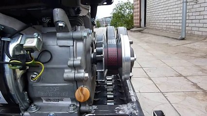 работа вариатора от скутера на снегоходе