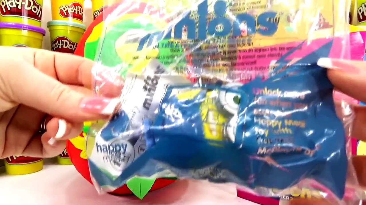 MINIONS GIANT PLAY DOH SURPRISE EGG McDONALD’S HAPPY MEAL TOYS