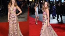 Suki Waterhouse Dazzles In Nude Netted Gown At Pride And Prejudice And Zombies Premiere