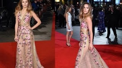 Suki Waterhouse Dazzles In Nude Netted Gown At Pride And Prejudice And Zombies Premiere