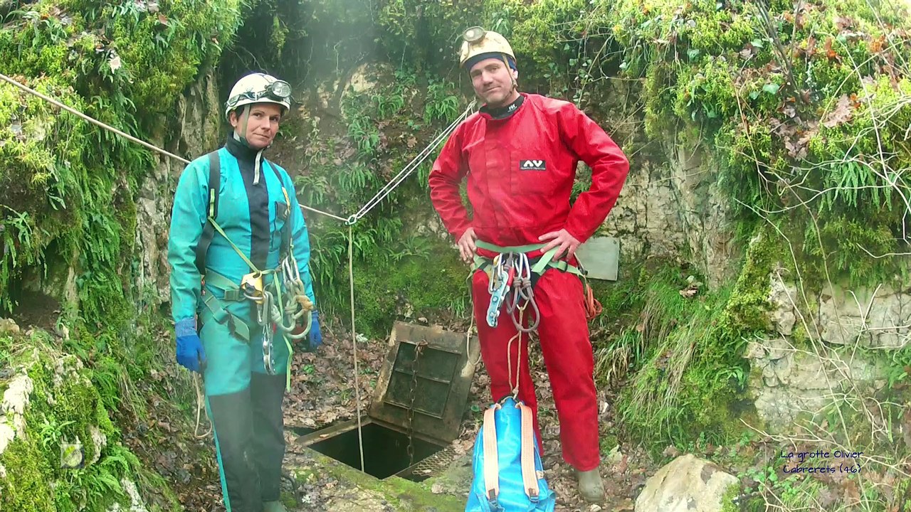 Spéléologie Lot - La grotte d'Olivier à Cabrerets