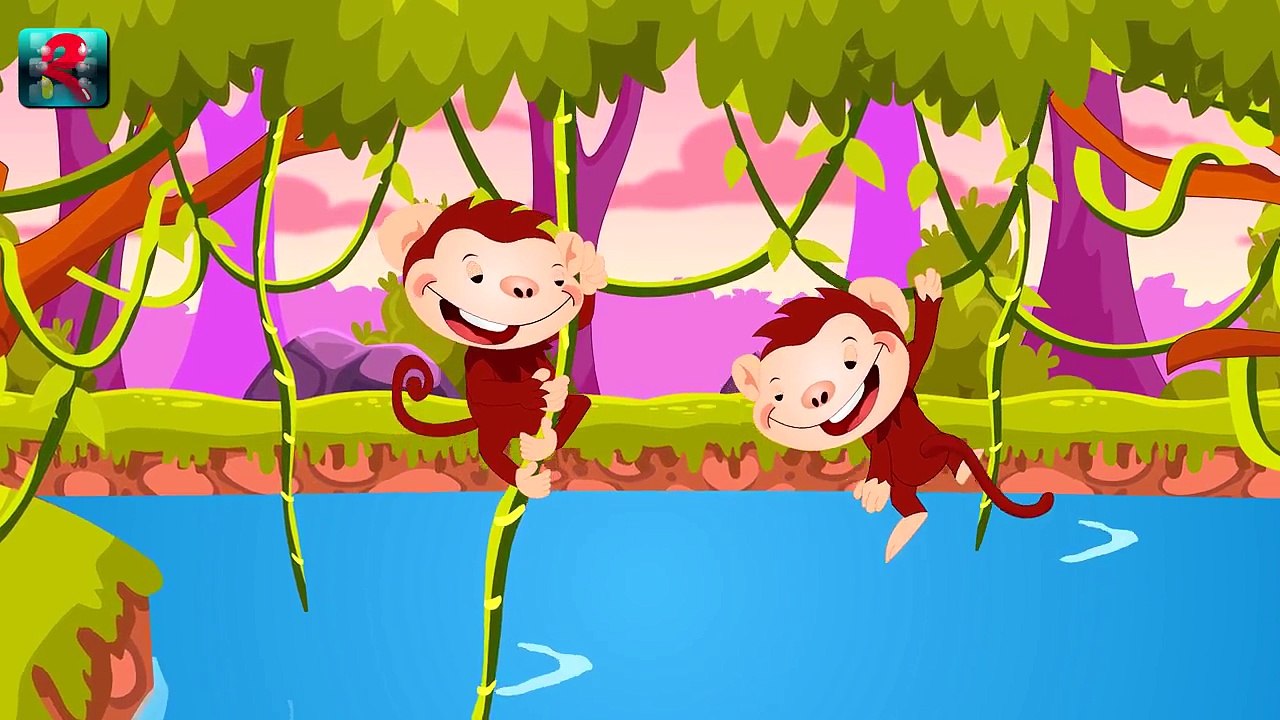 Five Little Monkeys Swinging In The Tree Nursery Rhymes Dailymotion Video