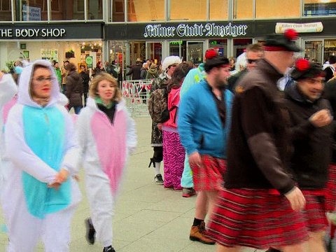 Cologne: ouverture des festivités du carnaval, sous protection policière