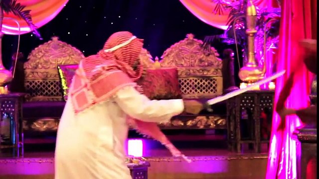 Funny Mehndi Dance - Desi vs. Arab skit! Pakistani wedding Hammad + Mehar