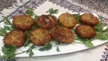 معجون البطاطس محشو بقطع الدجاج المقرمشة الشهية شهيوات رمضان من المطبخ المغربي مع ربيعة