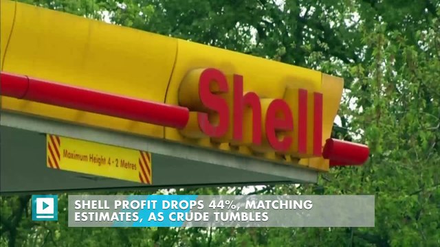 Shell Profit Drops 44%, Matching Estimates, as Crude Tumbles
