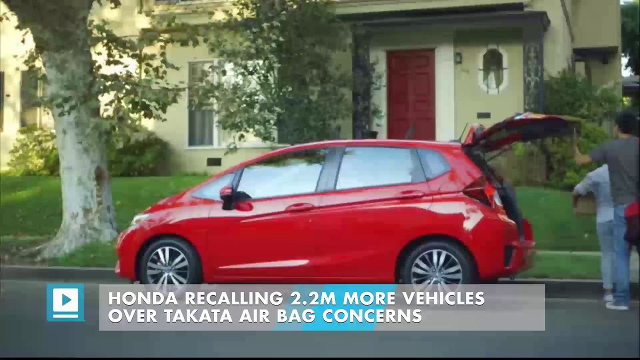 Honda recalling 2.2M more vehicles over Takata air bag concerns