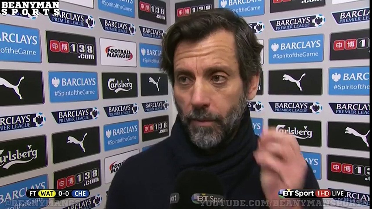 Watford 0-0 Chelsea - Quique Sanchez Flores Post Match Interview
