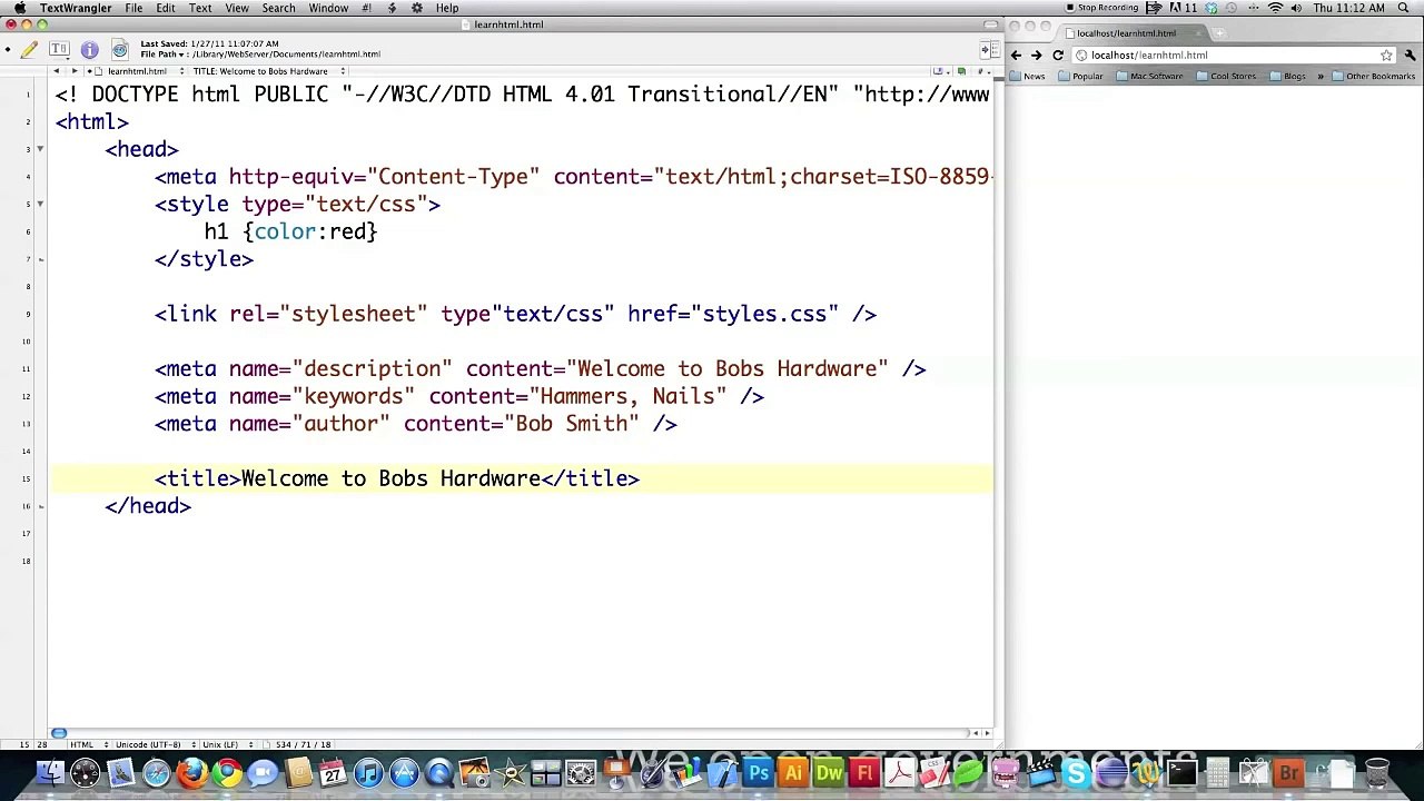 [HTML] - Learn in one video