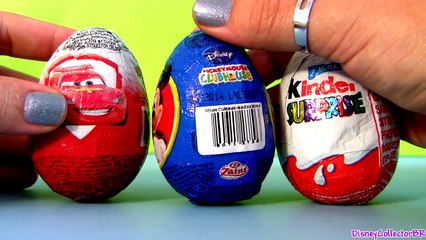 Mickey Mouse Surprise Egg Kinder Surprise Eggs Disney Pixar Cars HOLIDAY edition Sorpresa