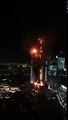 В Дубае в небоскрёбе пожар на Новый Год 2016 In Dubai skyscraper fire on New Year