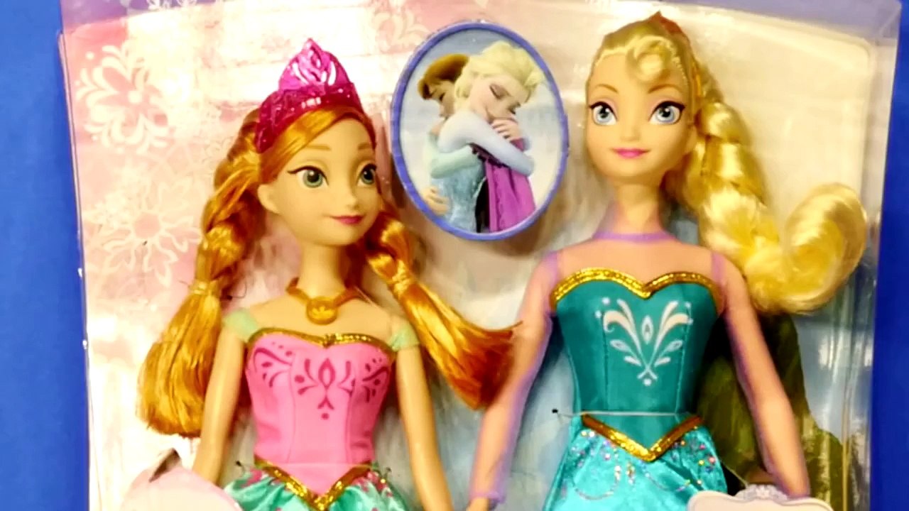 Disney Frozen Elsa and Anna Barbie Doll Comparison New Dresses Disney Cars Toy Club Review