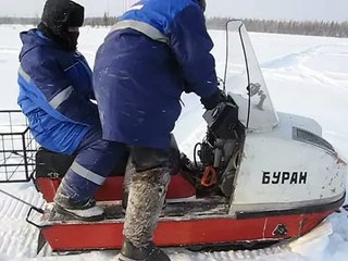 Снегоходы Буран vs Тайга. Немного покатались, было здорово!!!