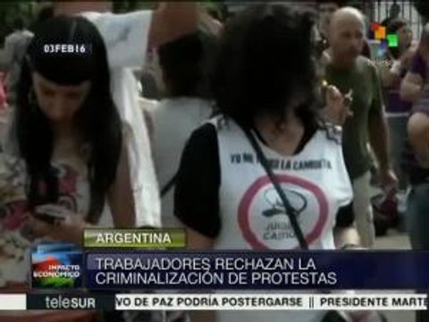 Trabajadores argentinos se organizan en defensa de sus empleos