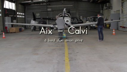 Aix - Calvi, en jet privé