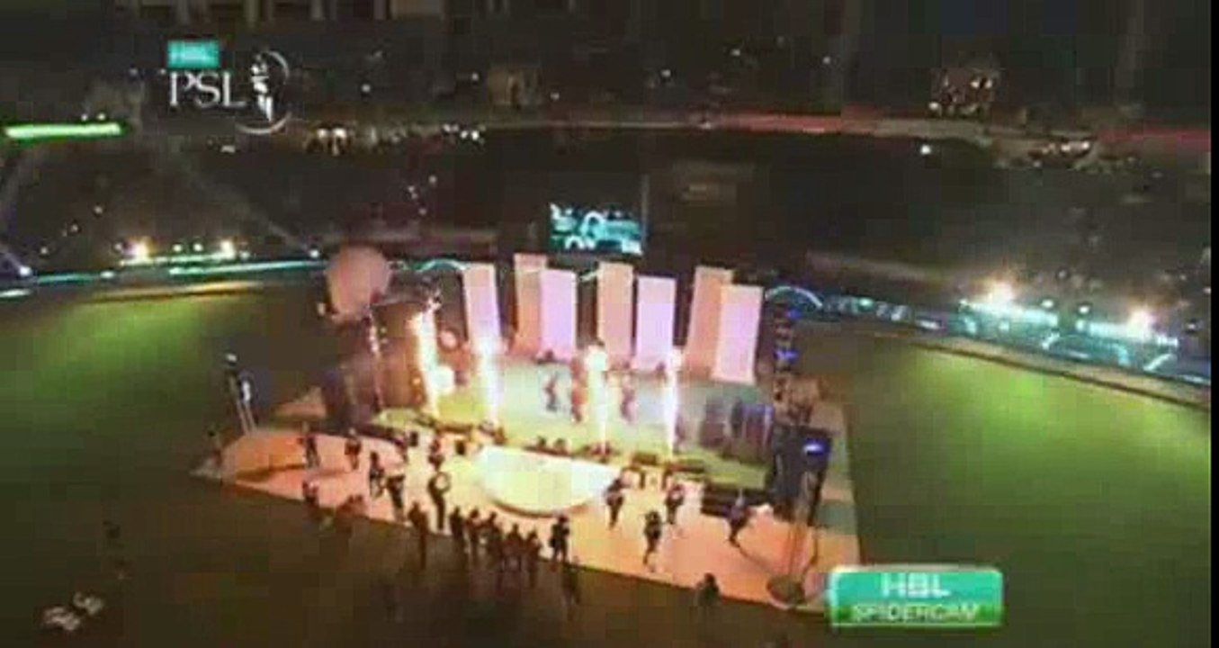 Chris Gayle And Others Dancing With Sean Paul In Opening Ceremony Of PSL 2016