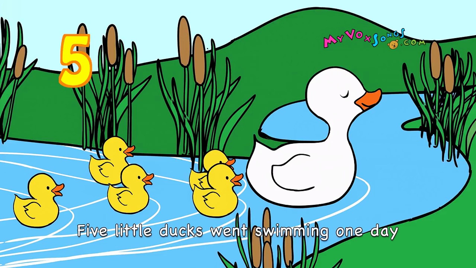 Five Little Ducks, Nursery Rhymes, Kids tv Songs, little duck song