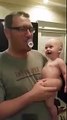 Dad makes baby laught. Try not to laught | Funny Videos 2015