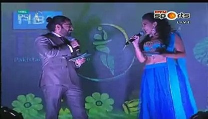 Former Miss Universe From Srilanka Praising Imran Khan Live In Opening Ceremony Of HBL PSL