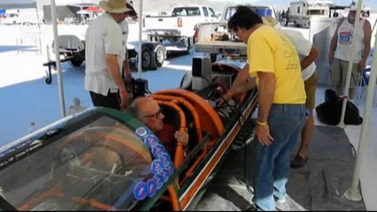 Car freaks in the salt flats
