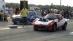 Chevrolet Corvette VTG 4X4 Turbo Vs. VW Scirocco VR6 Turbo Bimoto Drag Race