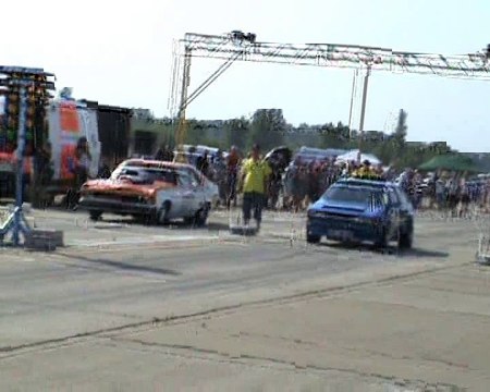 Chevy Nova SS Vs. VW Scirocco VR6 Turbo Bimoto Drag Race