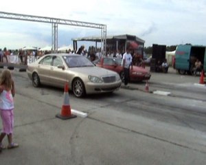 Mercedes S600 Brabus BiTurbo Vs. Mitsubishi Eclipse Drag Race