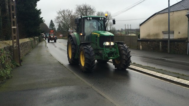 Manifestation des agriculteurs à Lannion