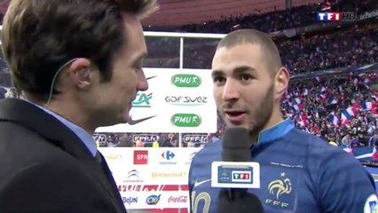 Karim Benzema confie après le match contre l'Ukraine, "Je fais une dédicace à Booba" (vidéo)