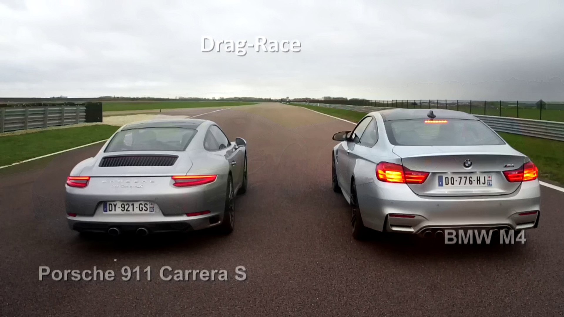 Drag-race : Porsche 911 Carrera S vs. BMW M4 - Vidéo Dailymotion