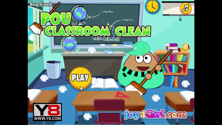 Pou Games:POU CLASSROOM CLEAN GAME - Online Games - Funny Game for Kids –  Видео Dailymotion