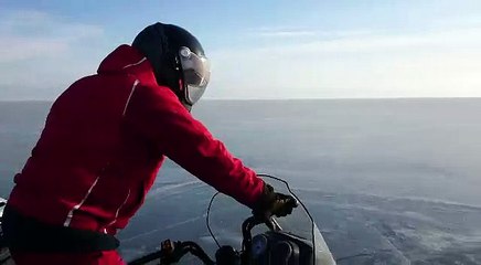 снегоходы на Байкале 2