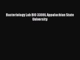 Bacteriology Lab BIO 3308L Appalachian State University  Free Books