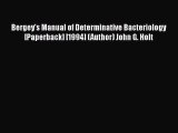 Bergey's Manual of Determinative Bacteriology [Paperback] [1994] (Author) John G. Holt Read