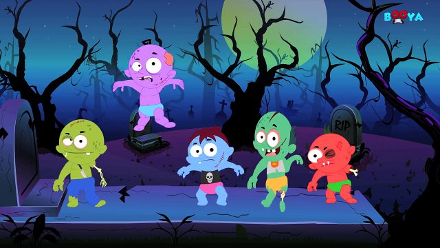 Five Scary Zombies | Scary Nursery Rhymes For kids