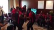 Chris Gayle dancing before PSL match in Dubai Dressing Room