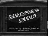 Popeye the Sailor -- Shakespearian Spinach