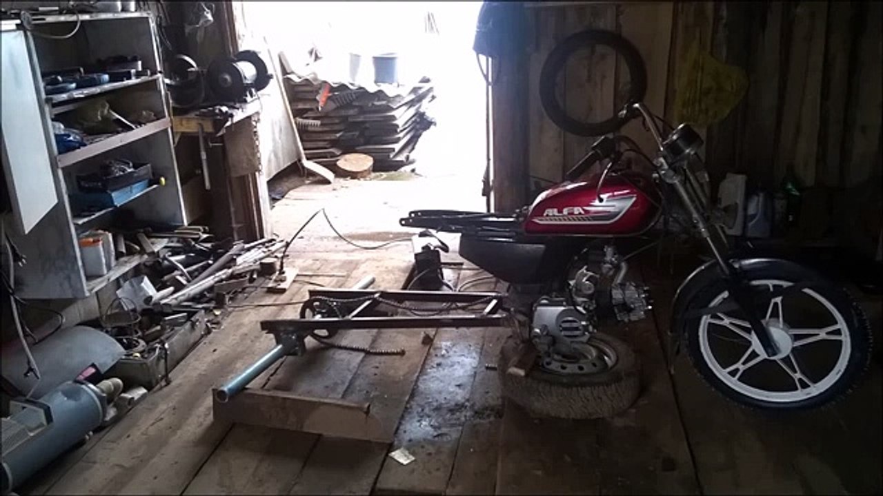 Трицикл из мопеда альфа .Часть 1