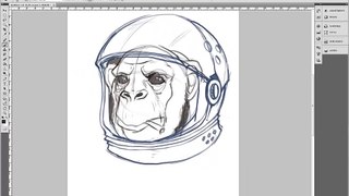 Adobe Illustrator Tutorial: How to Draw an Astrochimp