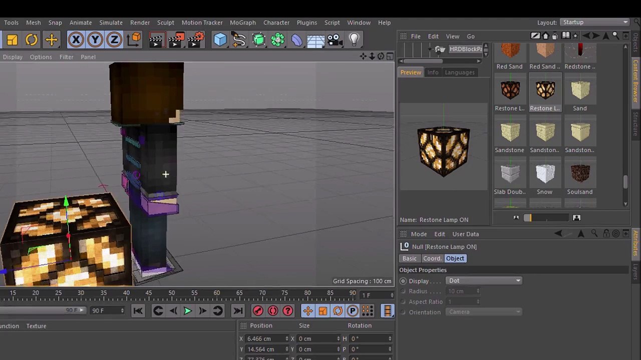 Minecraft Speed Art Tutorial #6 (Cinema4D) (2016)