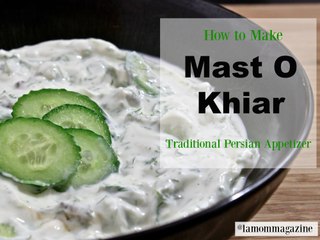 Mast O Khiar (Yogurt and Cucumber)- Persian Traditional Appetizer