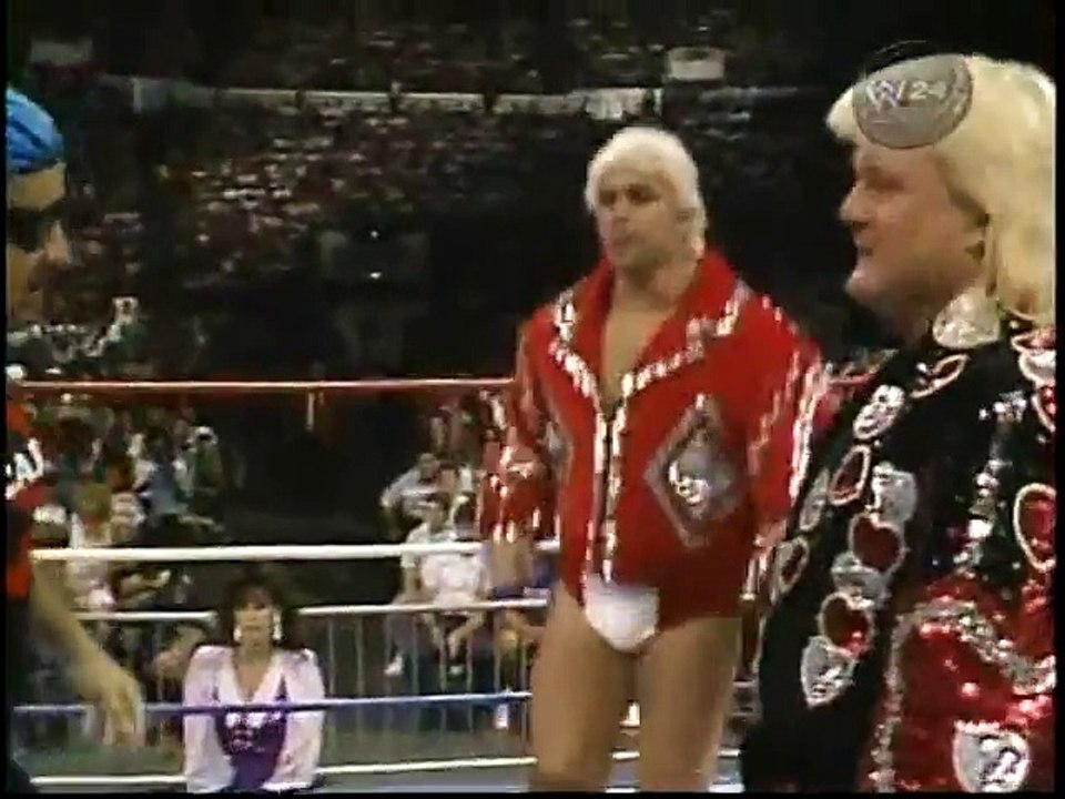 Dream Team vs Lanny Poffo & Sivi Afi   SuperStars July 11th, 1987