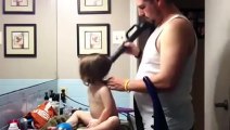 How A Father Does Hair(Very Nice)